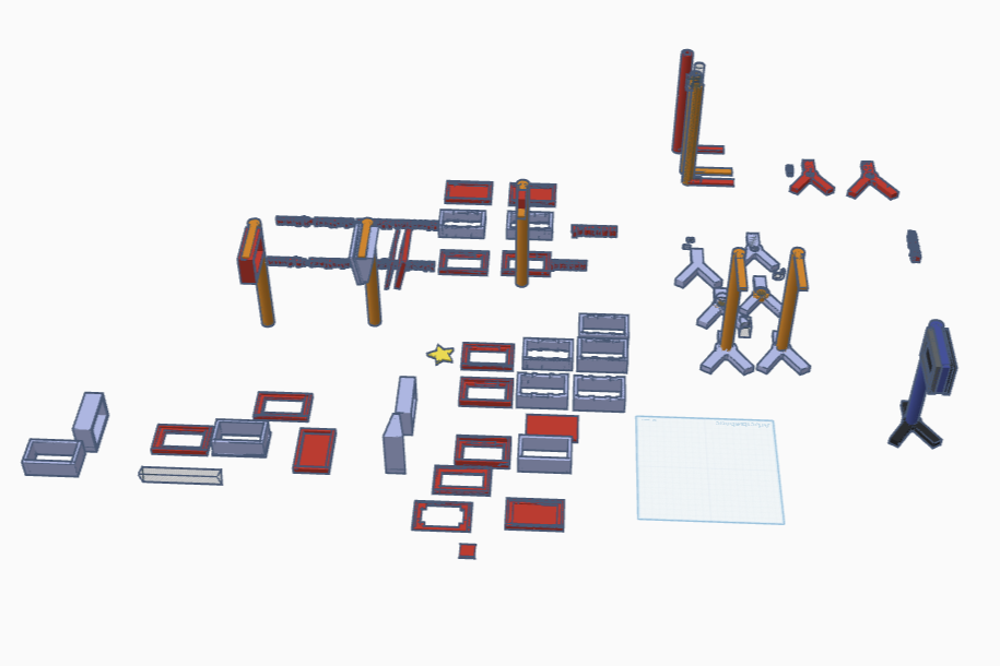 Verschiedene 3D-Modelle