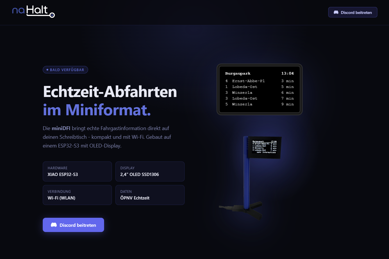 Website naHalt.de